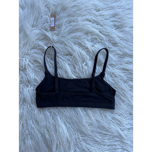 Skims Fits Everybody Scoop Neck Bralette Onyx Size Small - Picture 5 of 7